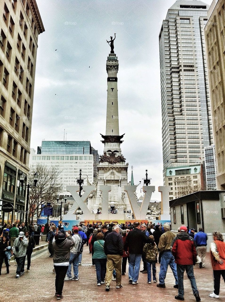 Indianapolis Indiana during the Super Bowl.