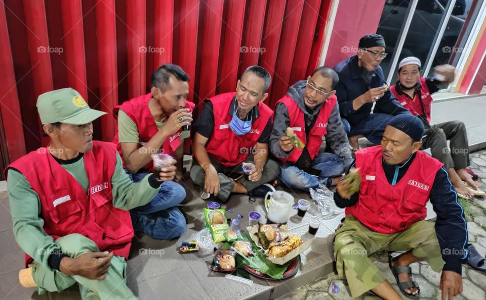 Dinner with Covid 19 Environmental Security Patrol Officers