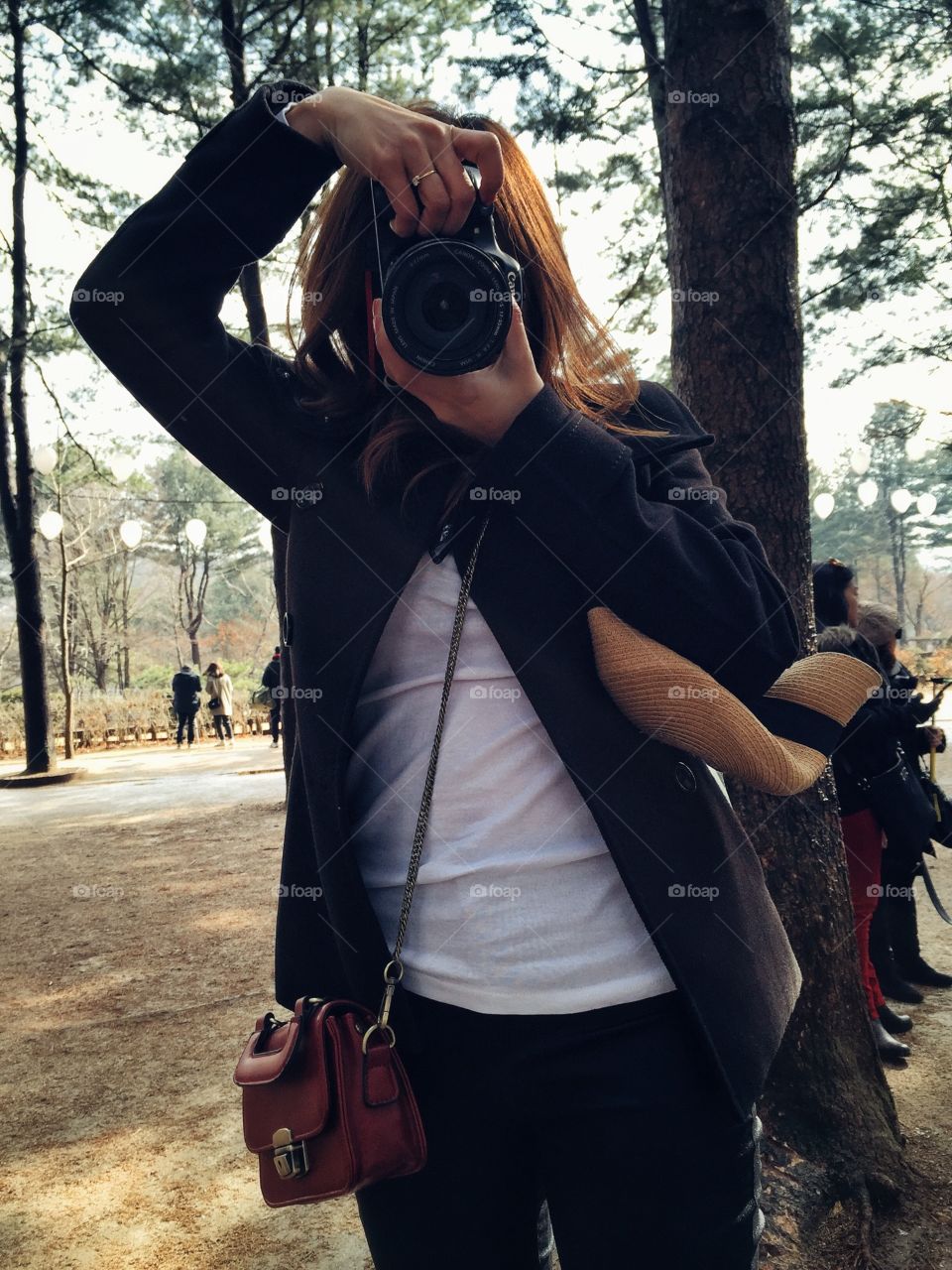 Women taking a photo 