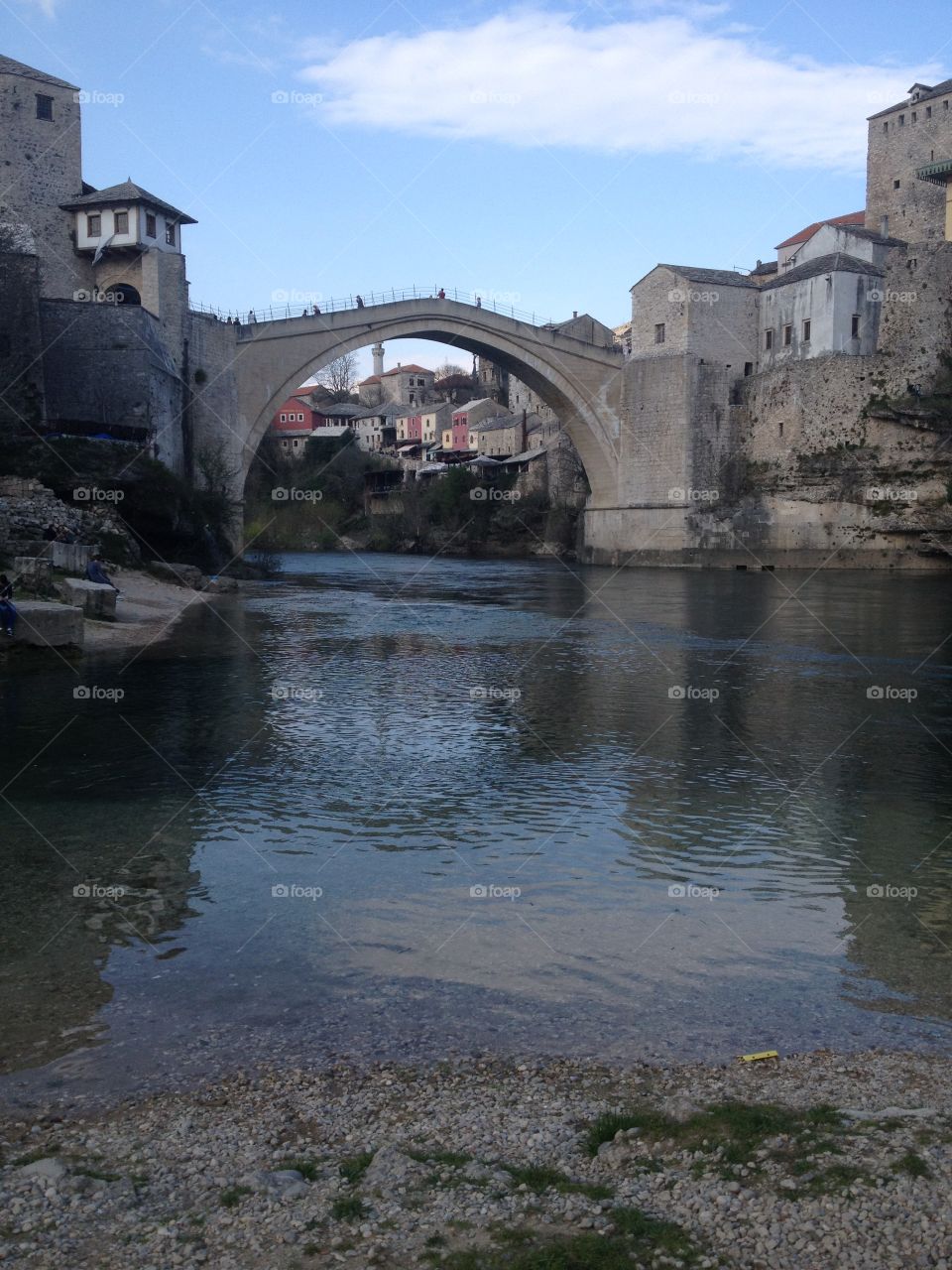 Old bridge. Old bridge in Mostar