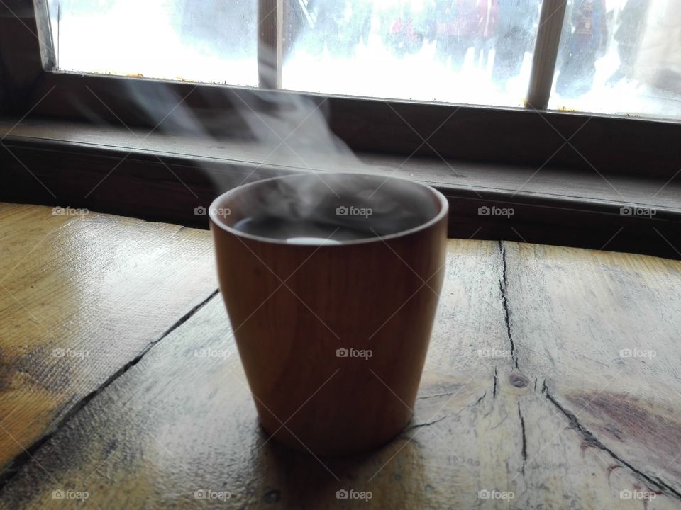 a hot cup