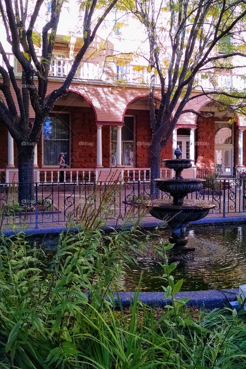 Serenity in a historical courtyard