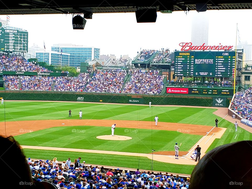 Cubs Home Game at Wrigley Field