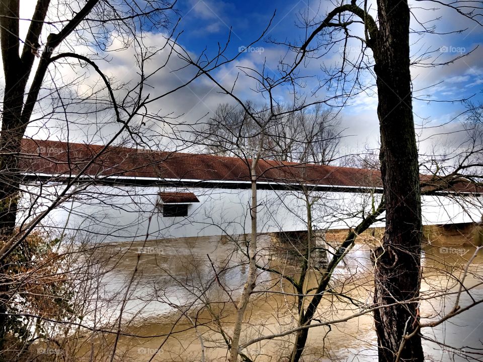 Covered bridge in Indiana. 