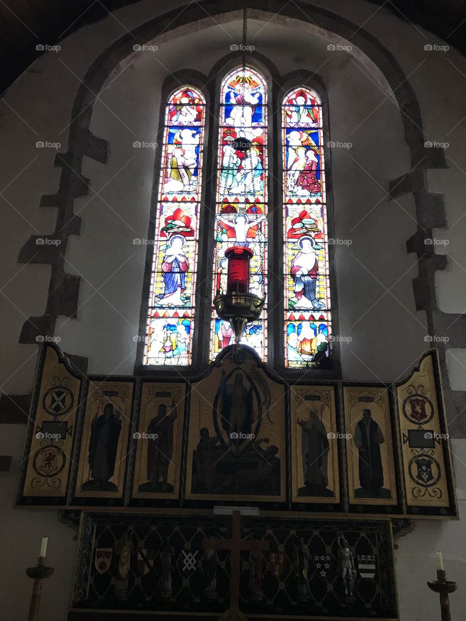 Stained glass windows offer authentic attention to detail, this one is an example of such beauty.