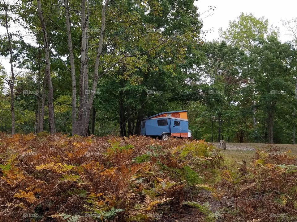 cricket camper in fall
