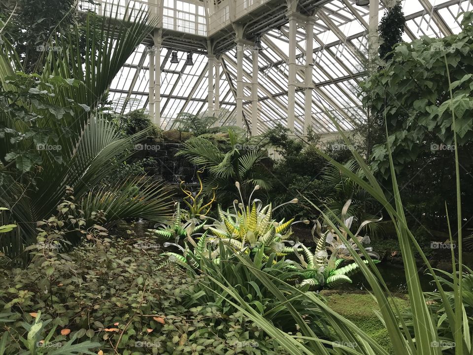 Conservatory at Kew Gardens in London 
