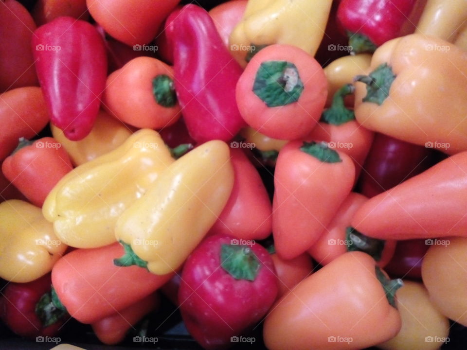 background from paprika and beautiful colors