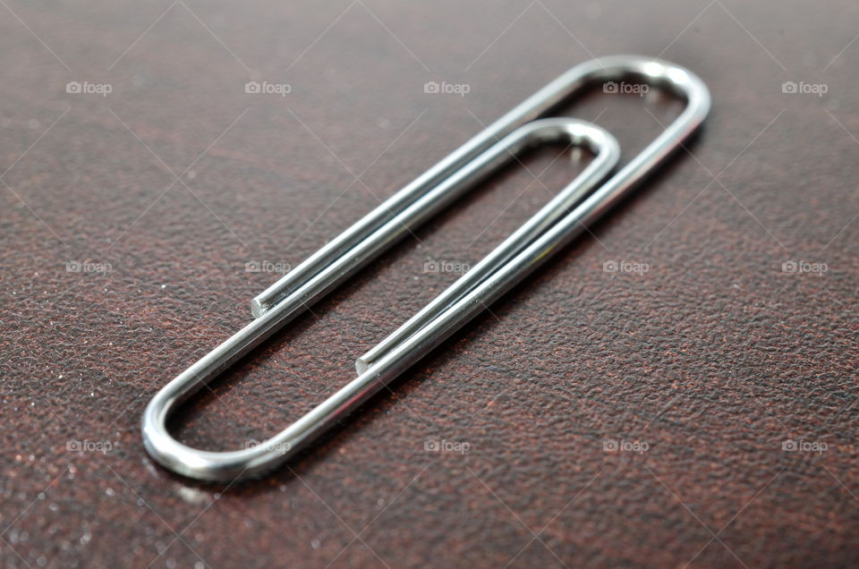 Close-up of paperclip