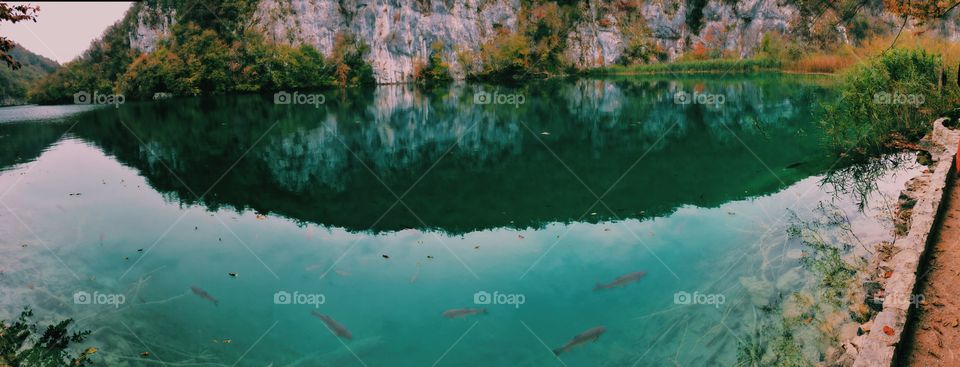 Wonderful landscape in Croatia , Plitvice lakes