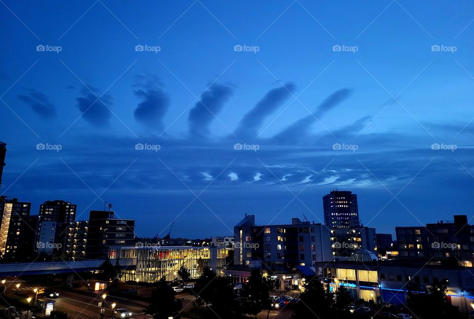 Amazing clouds this evening in the Netherlands