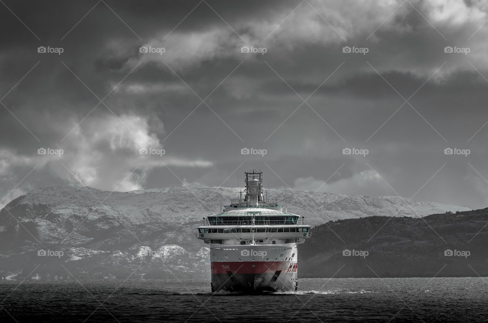 the Norwegian coastliner named Fram