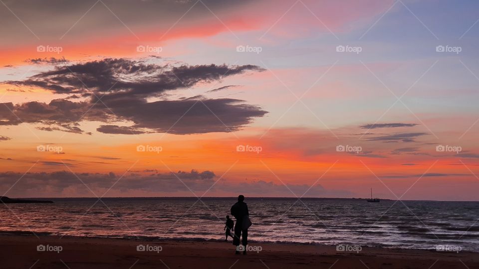 Sunset view at Mindil Beach