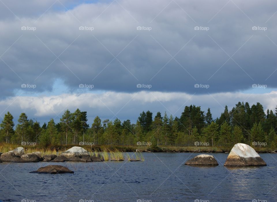 Sky and lake 