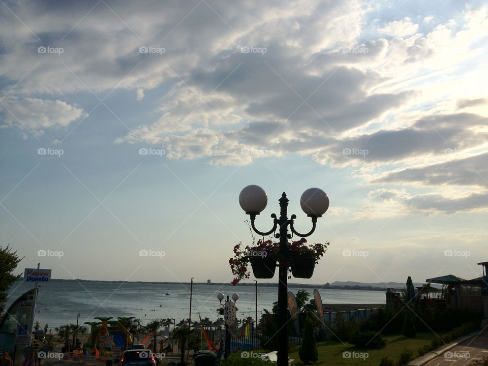 landscape beach sky italy by penguincody