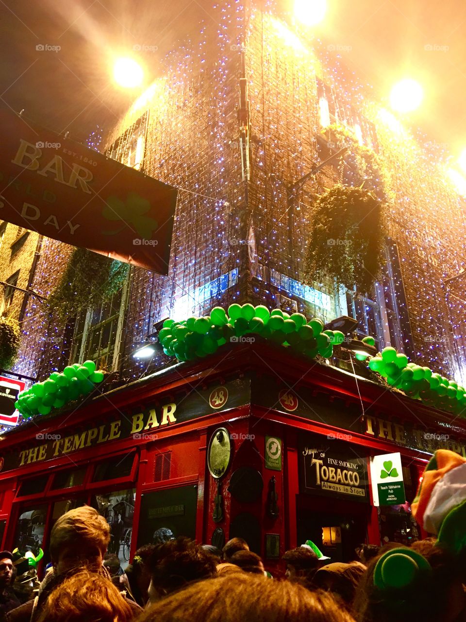 Temple Bar on St. Patrick's Day