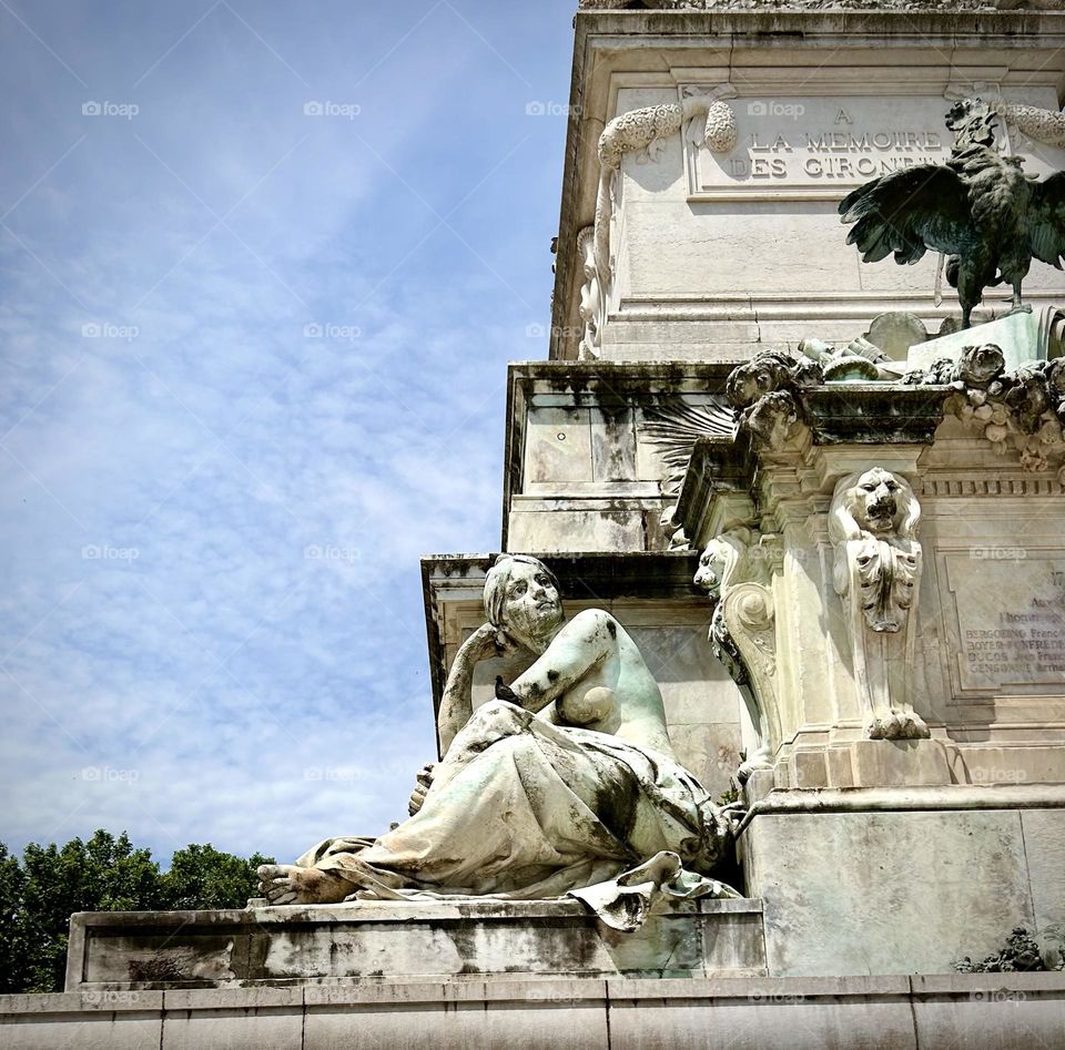 Girondins monument , Bordeaux Junes 2023 . 