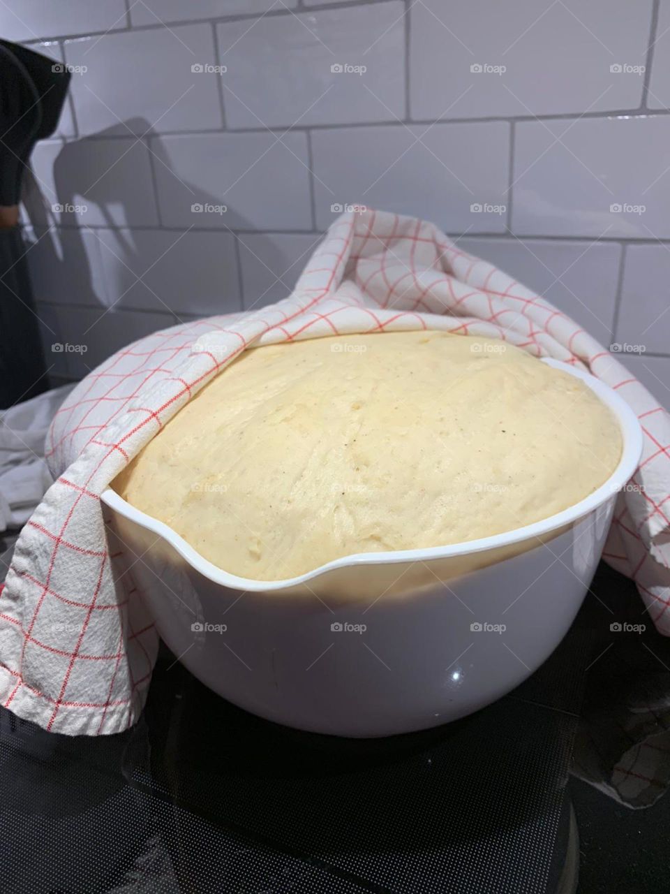 The dough has fermented