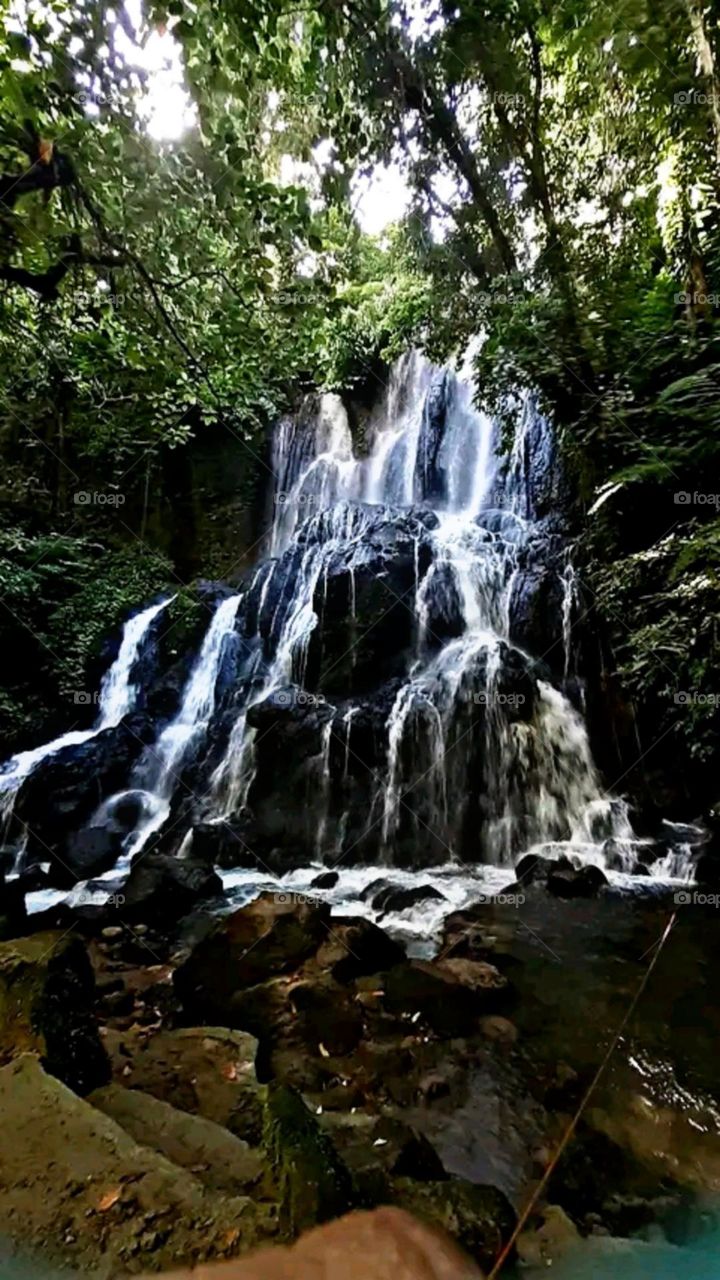A most beautiful and attractive view of a waterfall.