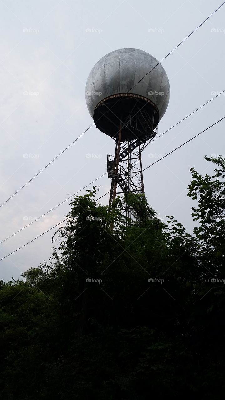 water tower. Dixboro Road, Salem Township, Michigan