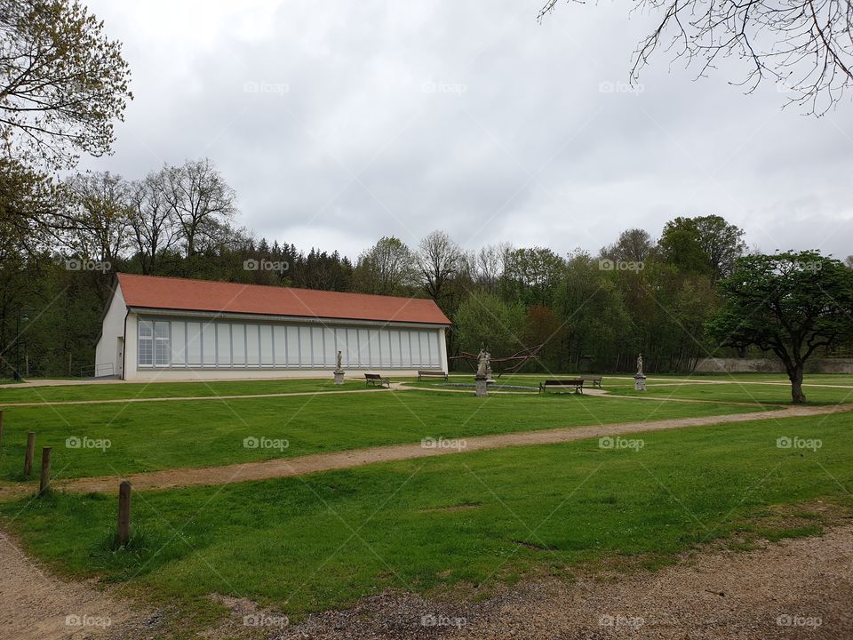 Schloßgarten Wolfegg mit Orangerie Oberschwaben Deutschland