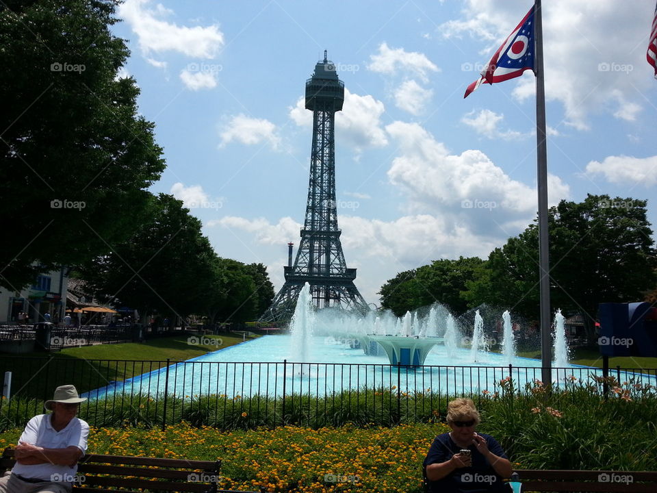 The Eiffel Tower at Kings Island