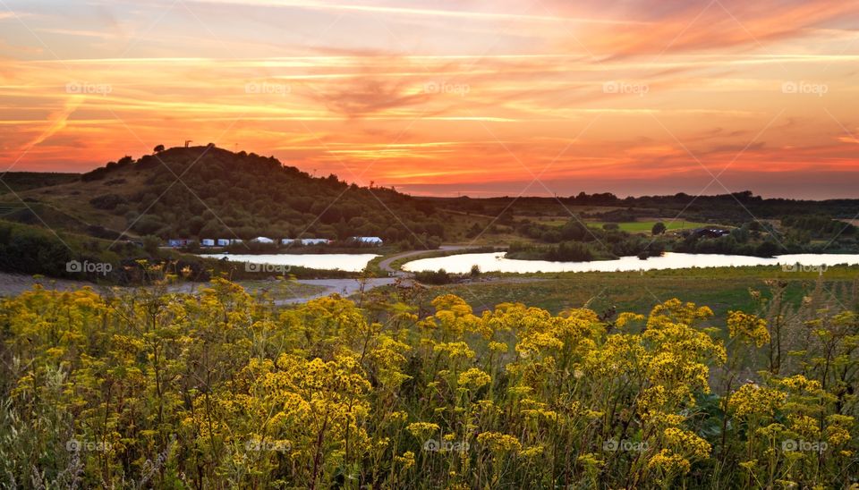 Sunrise sunset landscape 