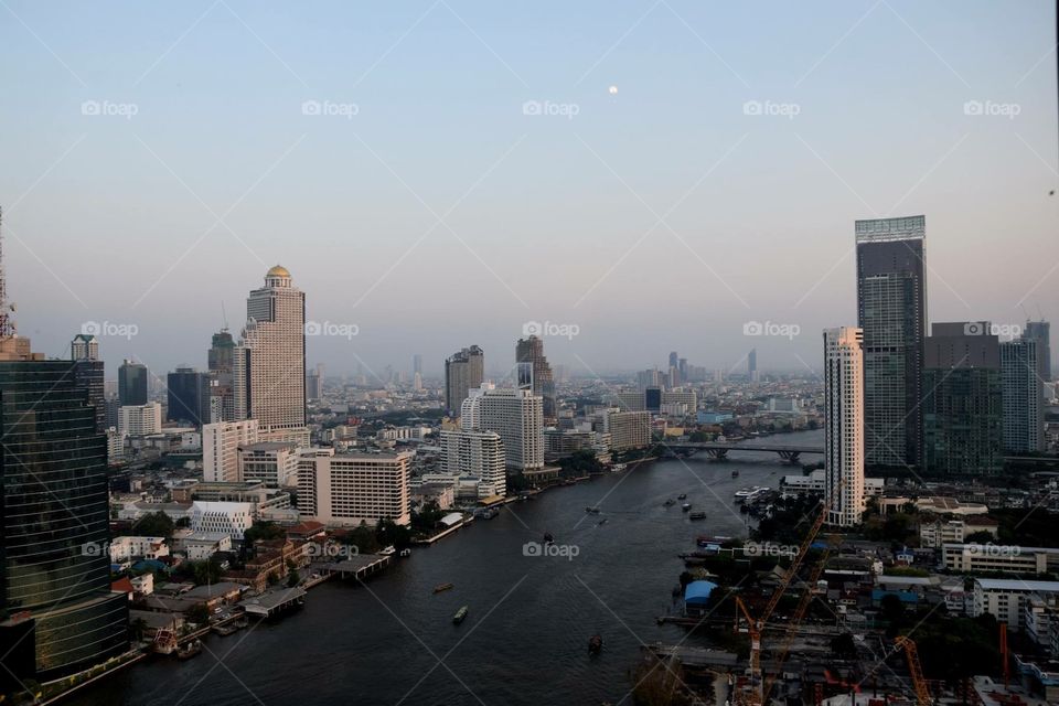 Beautiful Bangkok shot from an hotel rooftop with my Nikon 