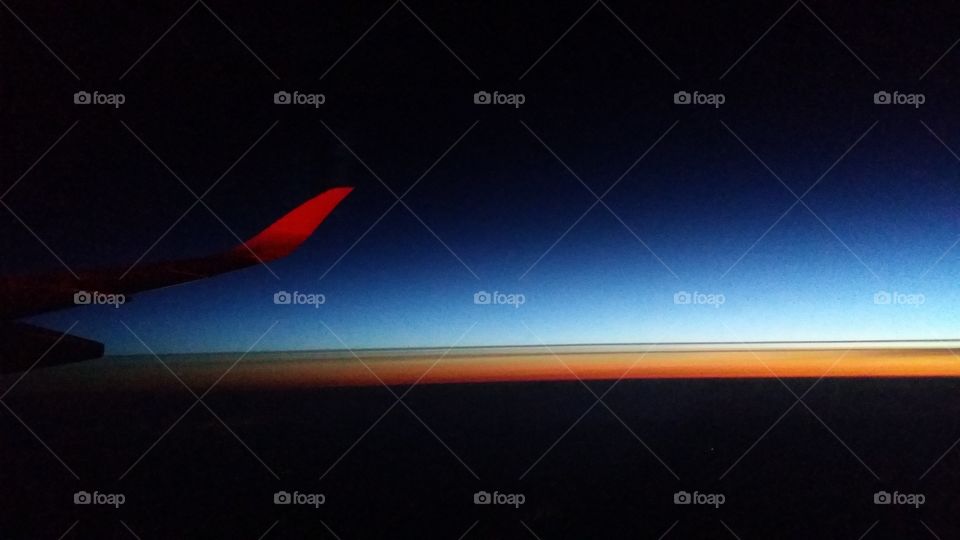 Airplane windows view
