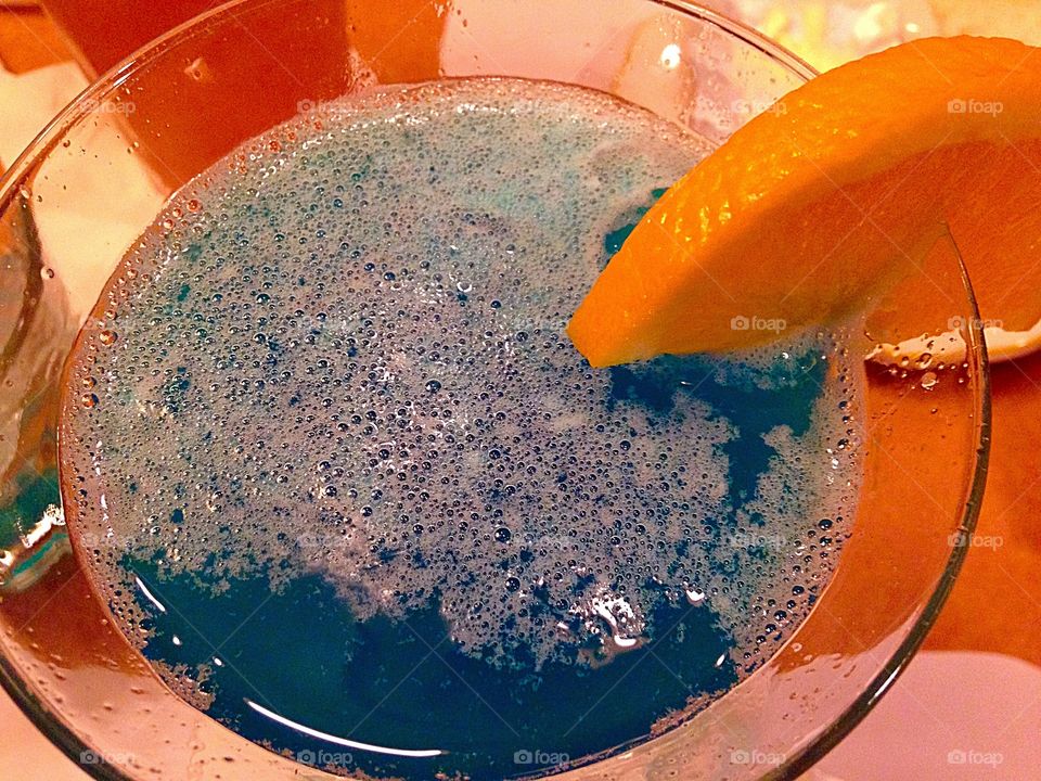 Blue Martini . Too pretty to drink?