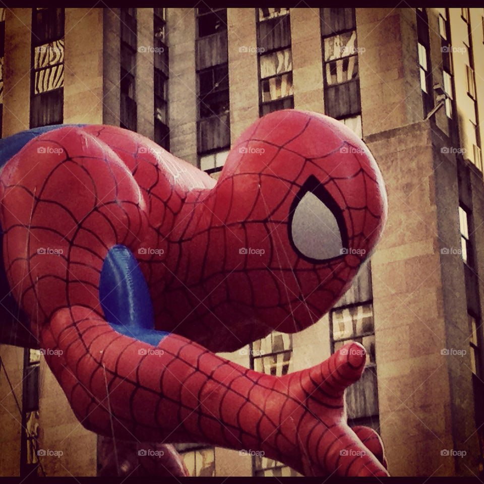 Spider Man at Macy's Parade, NYC.
