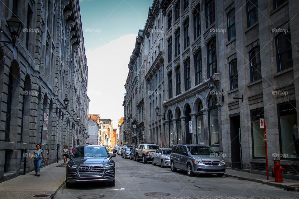 Street in an old city