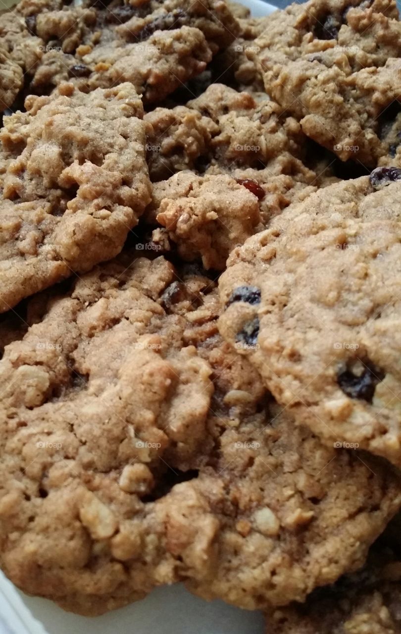 Homemade oatmeal cookies