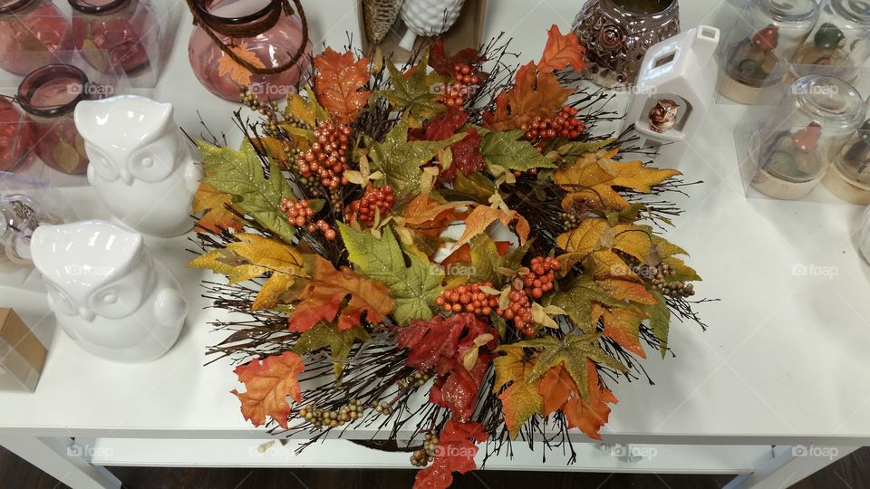 autumn fall decorations in tkmax store 2016