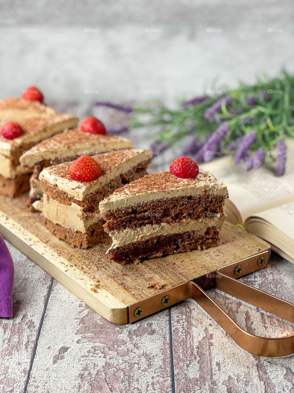 Cake with coffee cream