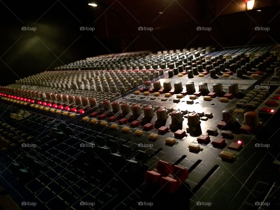 A sound board backstage, in just the right light, and interesting angle is a work of art.