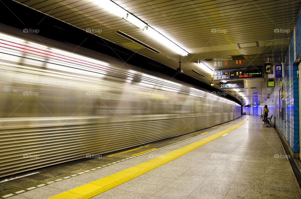 underground sign japanese train by hugo