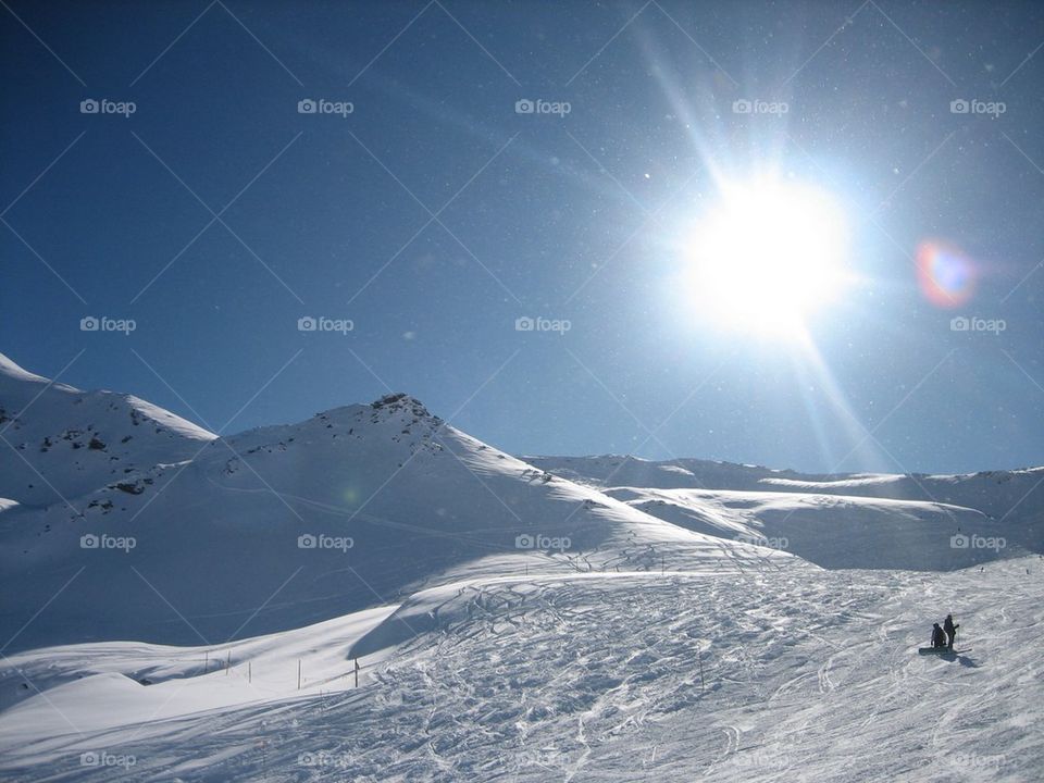 Sun and snow
