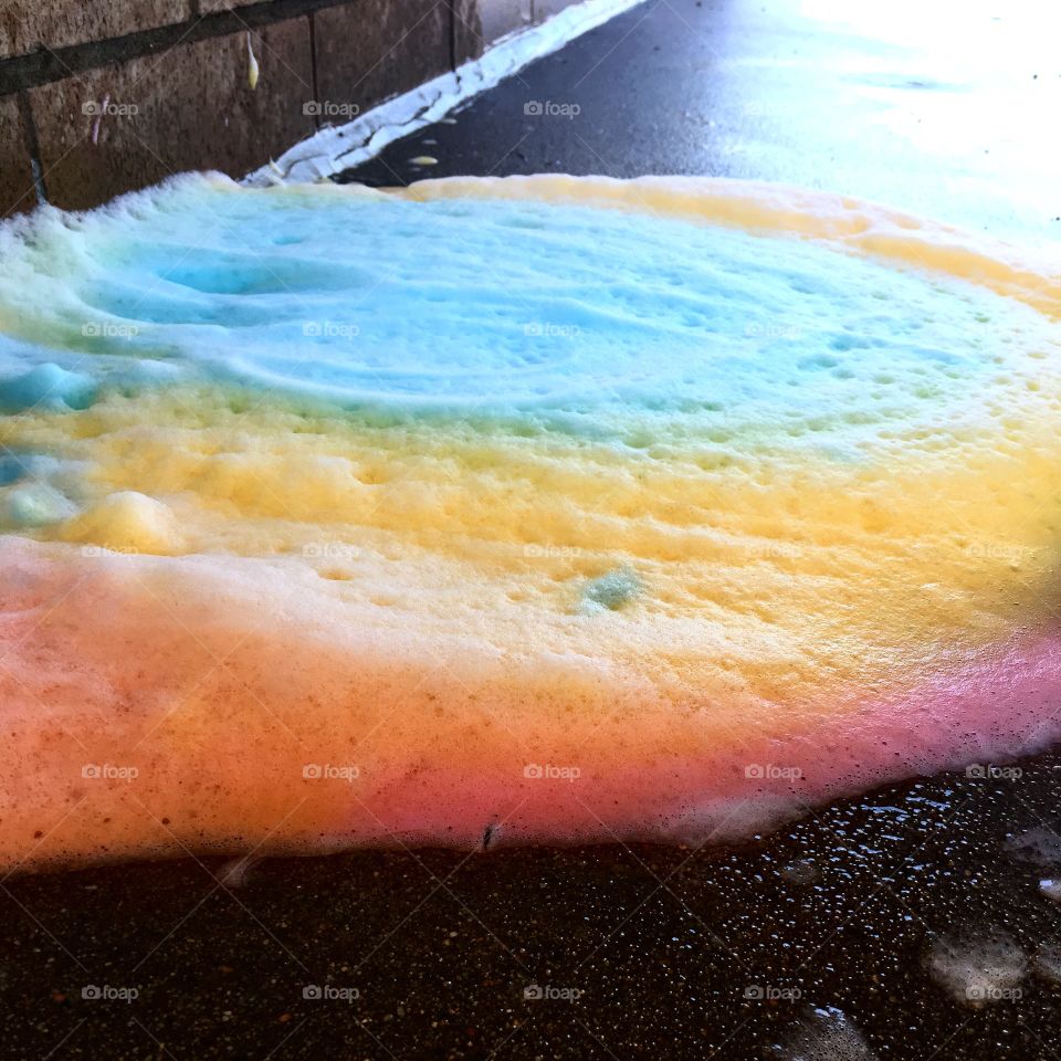 Colorful car wash
