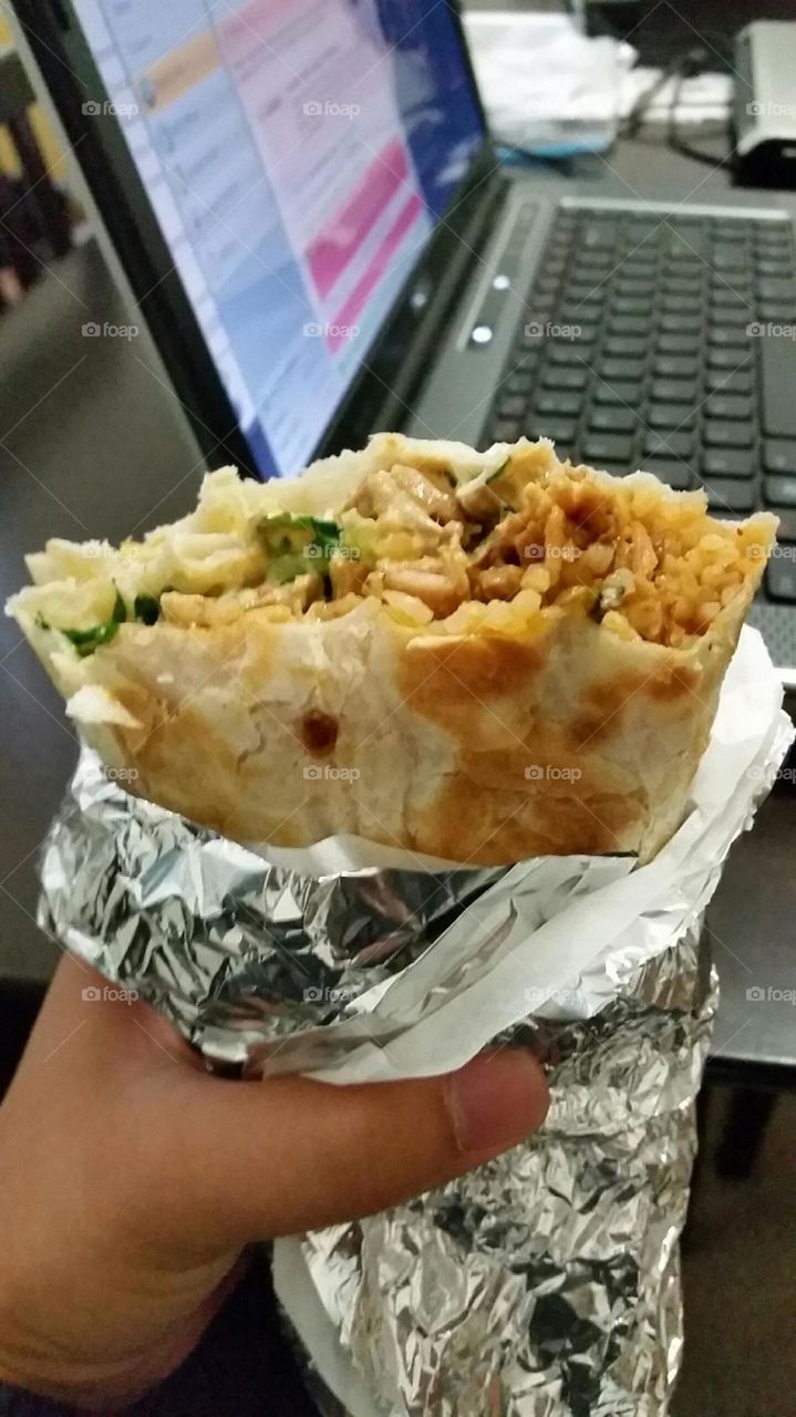 Hungry Much?. Delicious yummy burrito