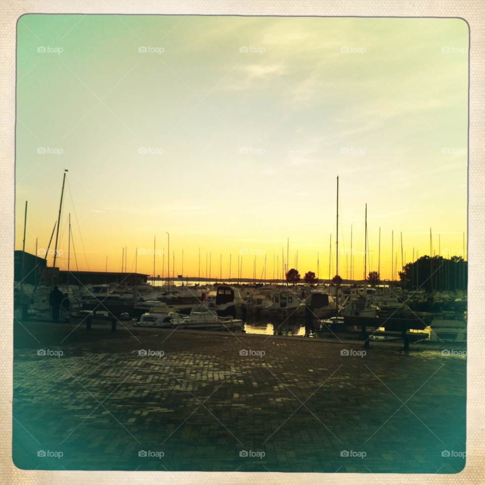 sunset sun port france by jama