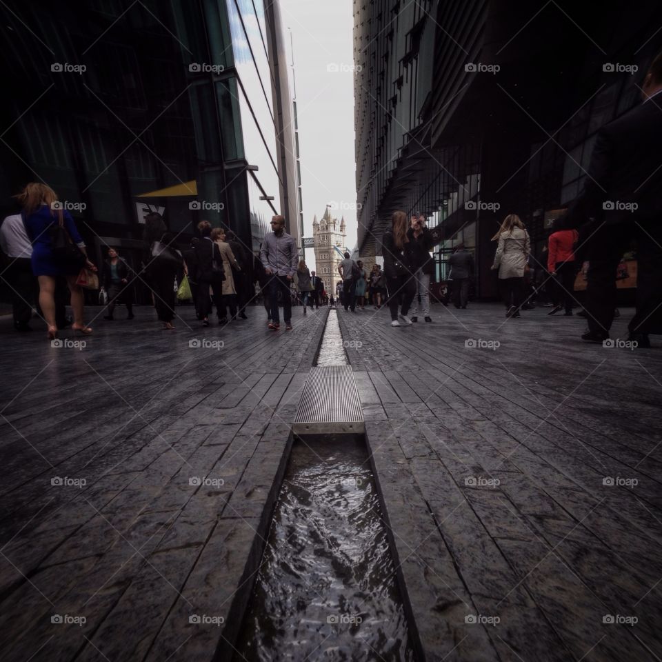 View of people walking