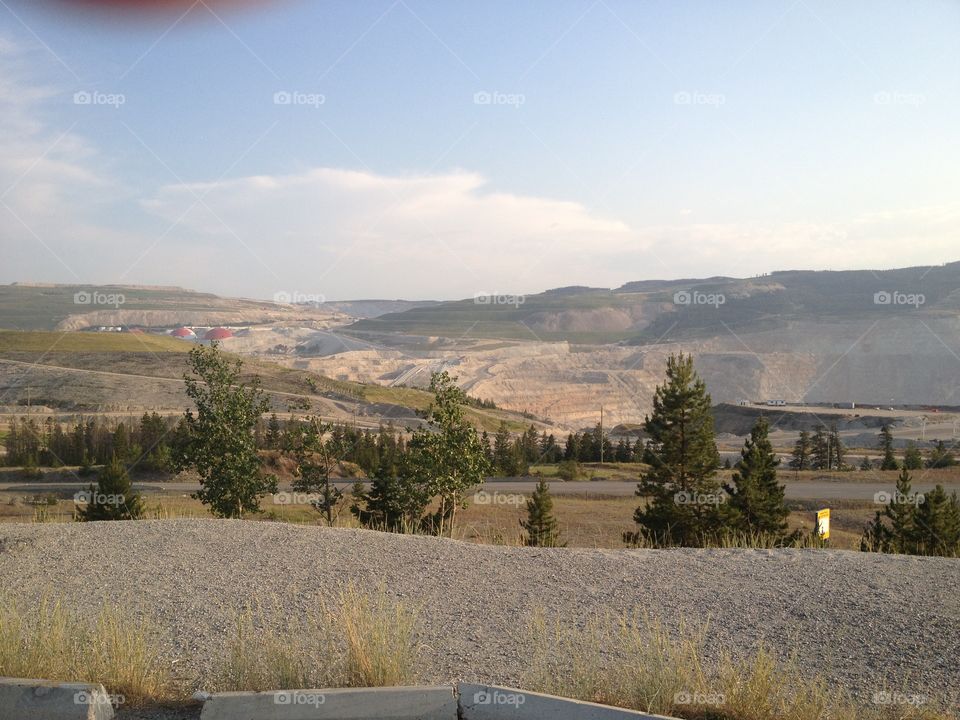 Scenic mountain view of a mine! 